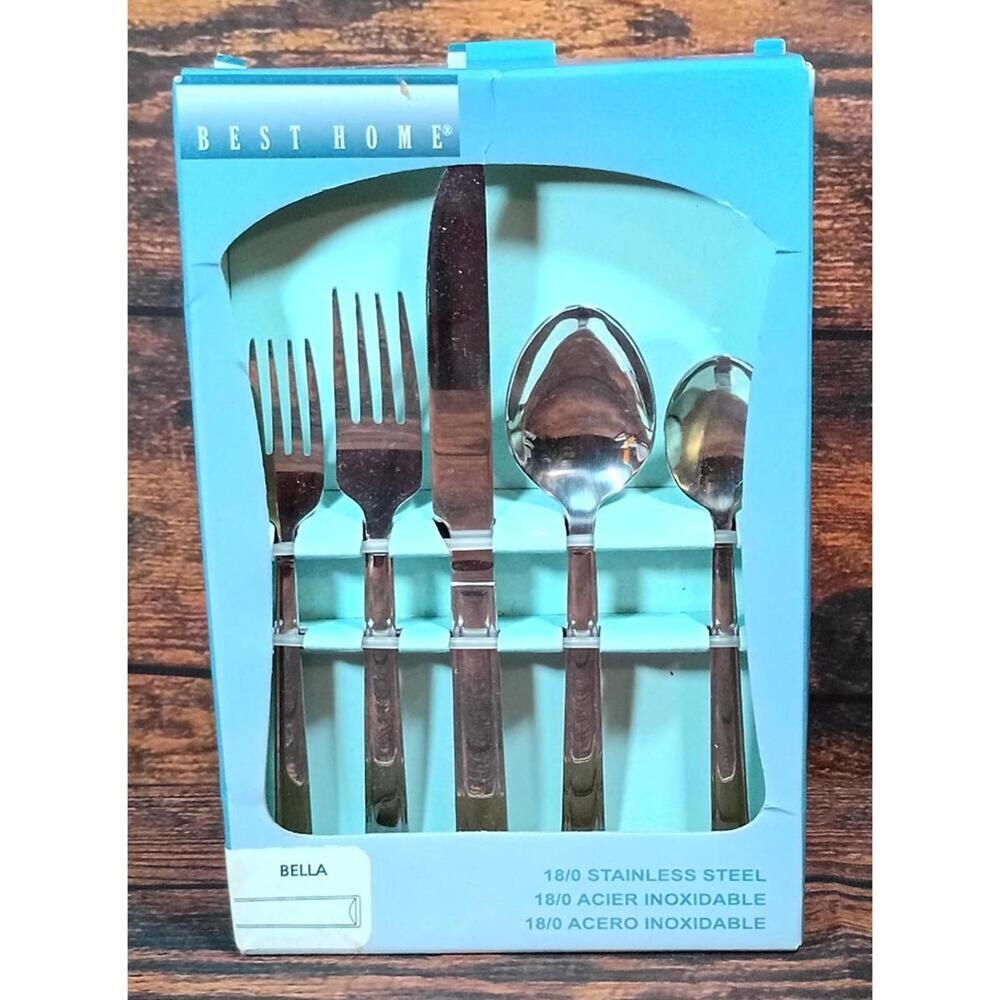 Best Home Bella 20-Piece Stainless Steel Flatware Set